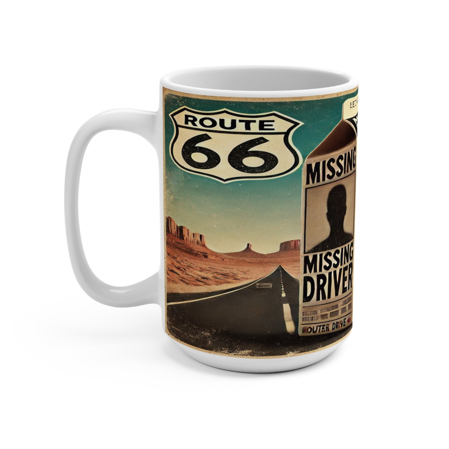 Missing Driver - Route 66 Mug