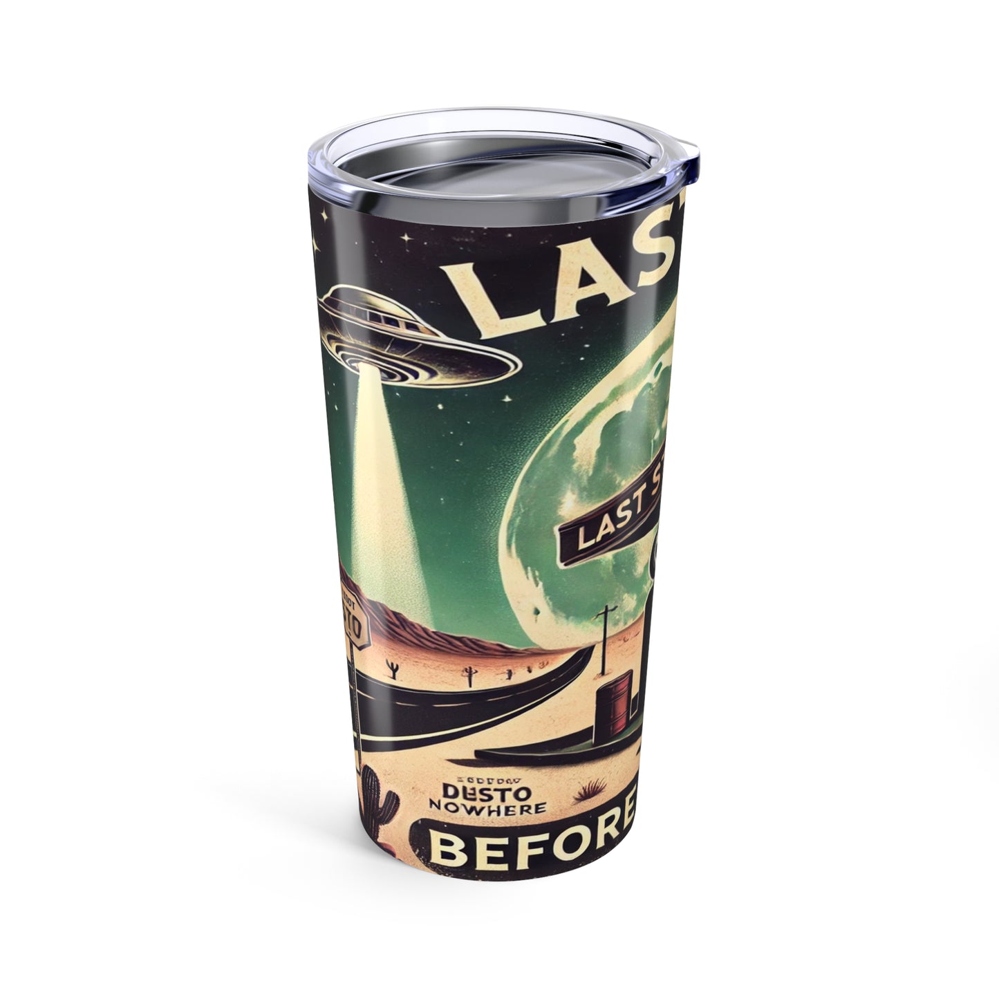 Retro Alien Last Stop Tumbler 20oz