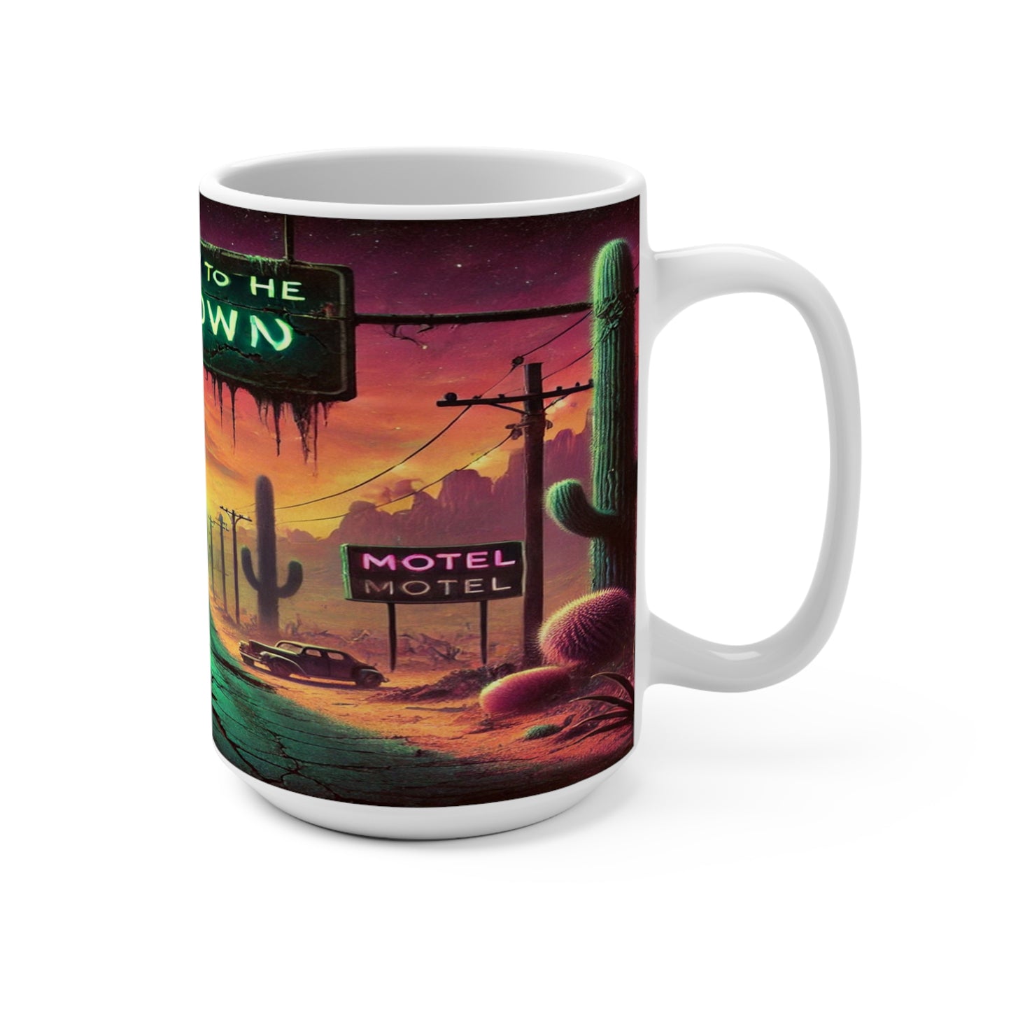Highway to the Unknown 15oz Mug - Vintage Route 66 Vibe