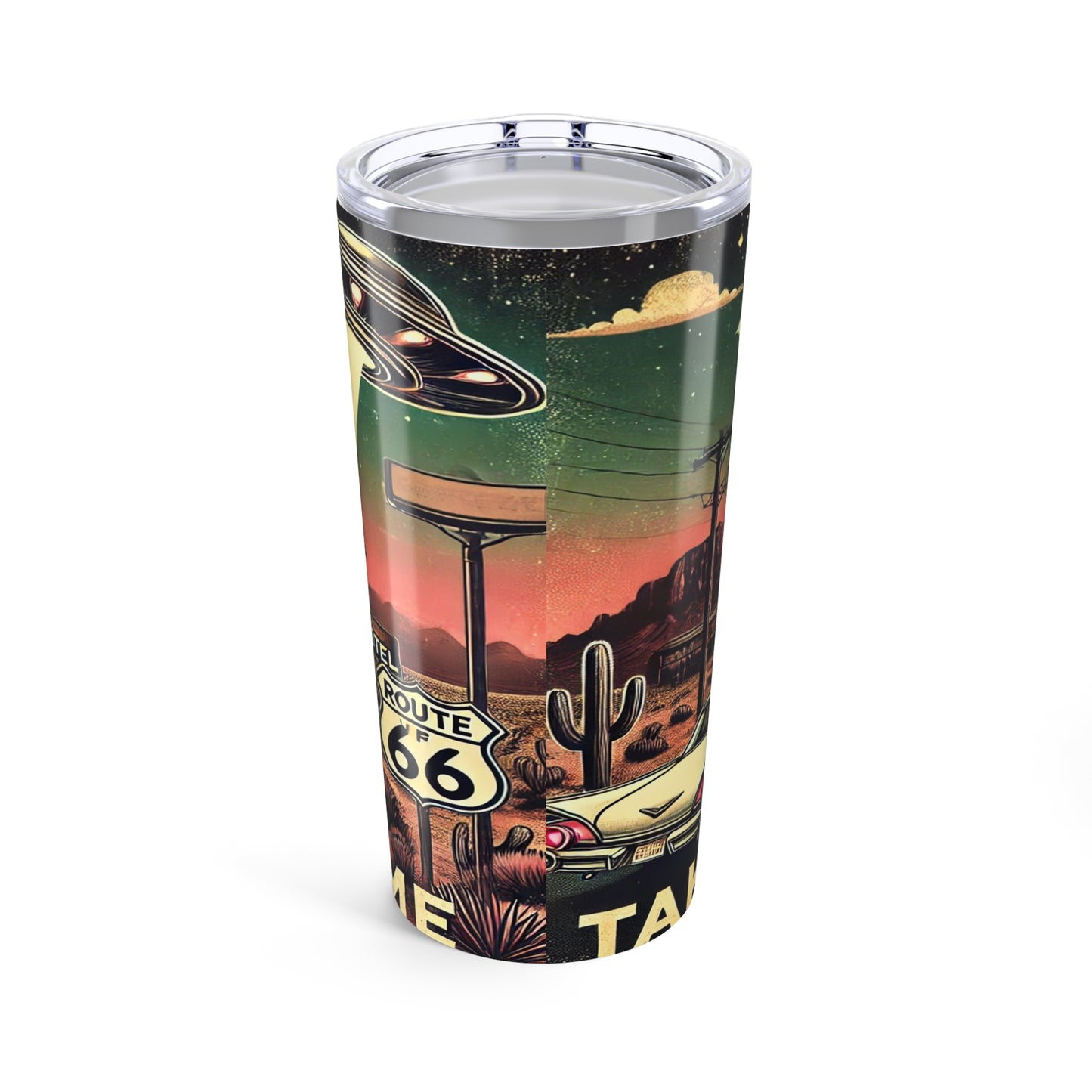“Take Me Home - Route 66 UFO Adventure tumbler”