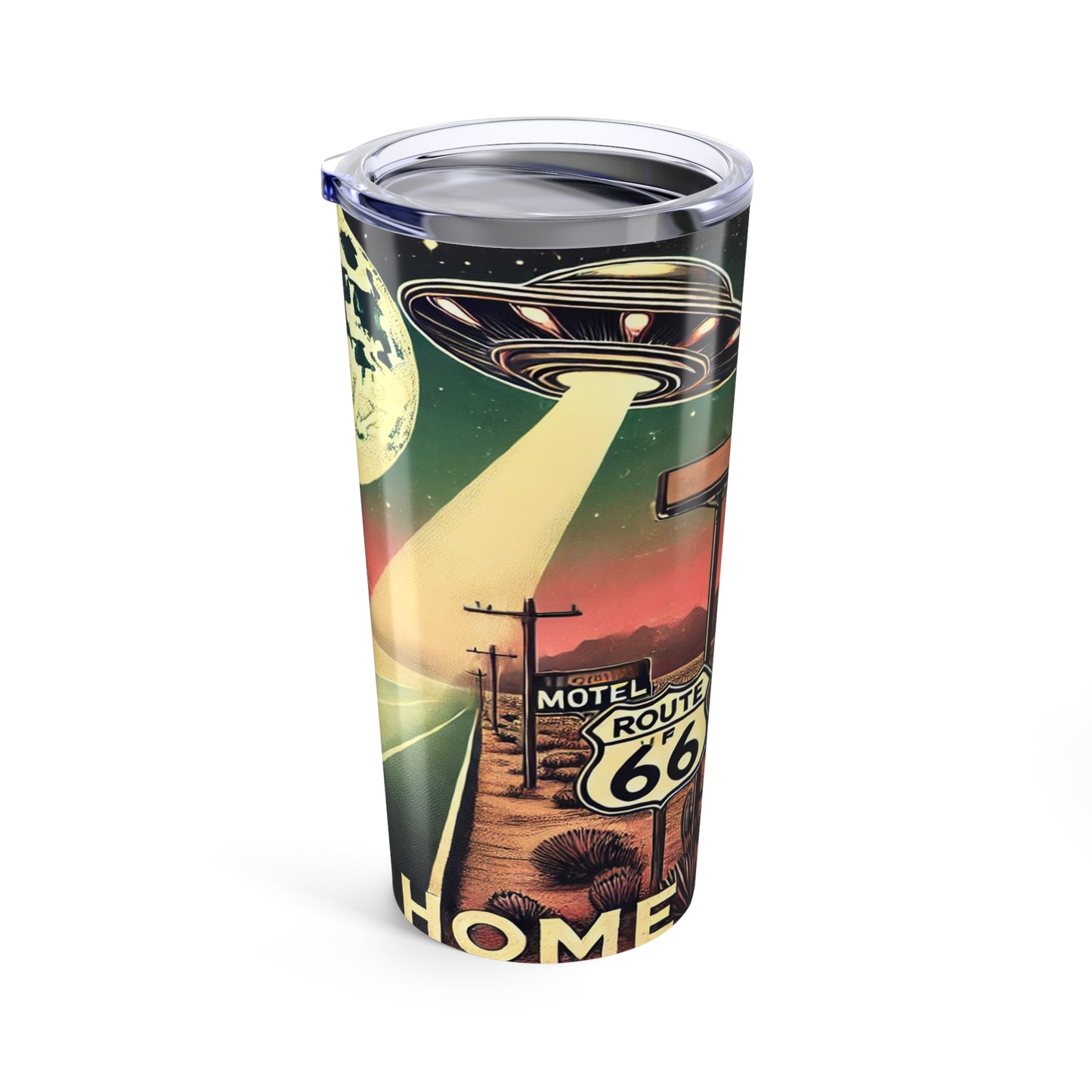 “Take Me Home - Route 66 UFO Adventure tumbler”
