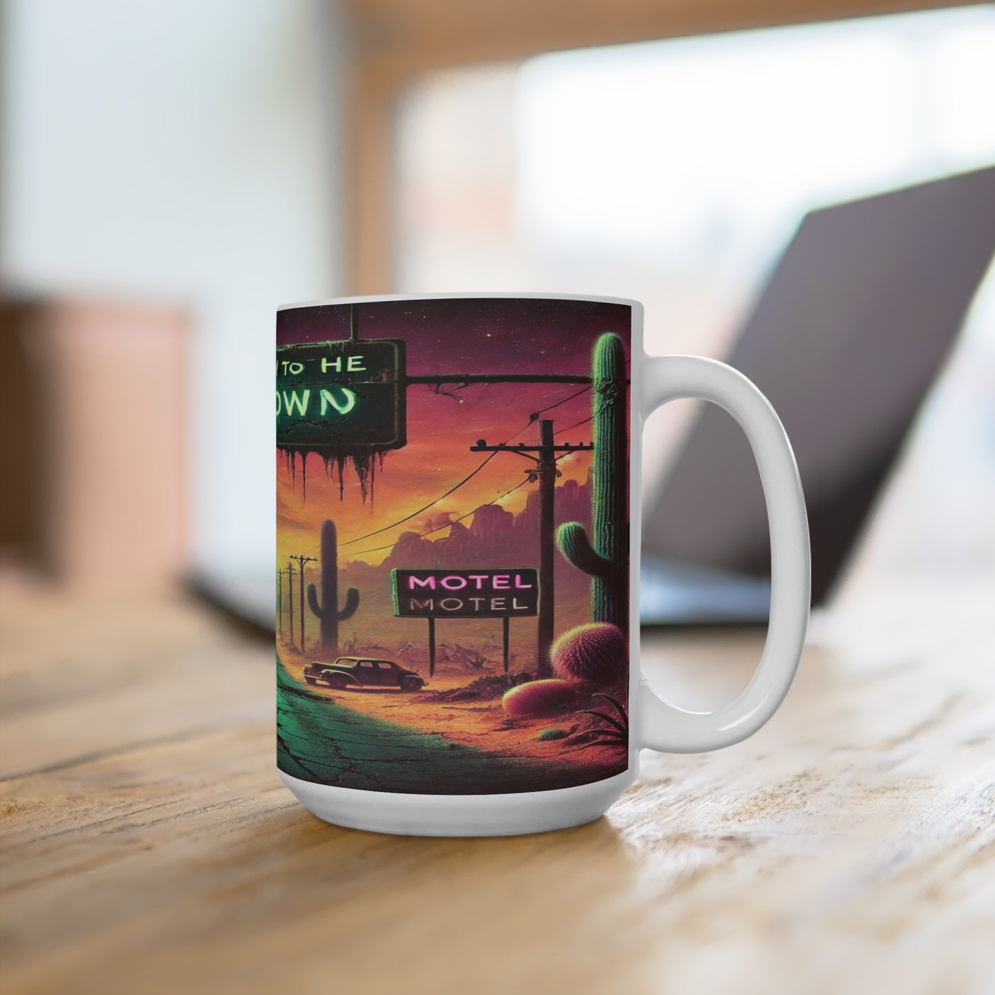 Highway to the Unknown 15oz Mug - Vintage Route 66 Vibe